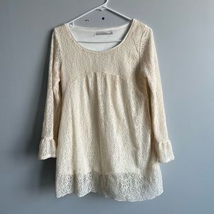 White Lace Dress, size s